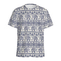 African Tribal Elephant Pattern Print Men's Athletic T-Shirt