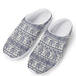 African Tribal Elephant Pattern Print Mesh Casual Shoes