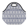 African Tribal Elephant Pattern Print Neoprene Lunch Bag