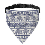 African Tribal Elephant Pattern Print Over The Collar Dog Bandana
