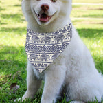 African Tribal Elephant Pattern Print Over The Collar Dog Bandana