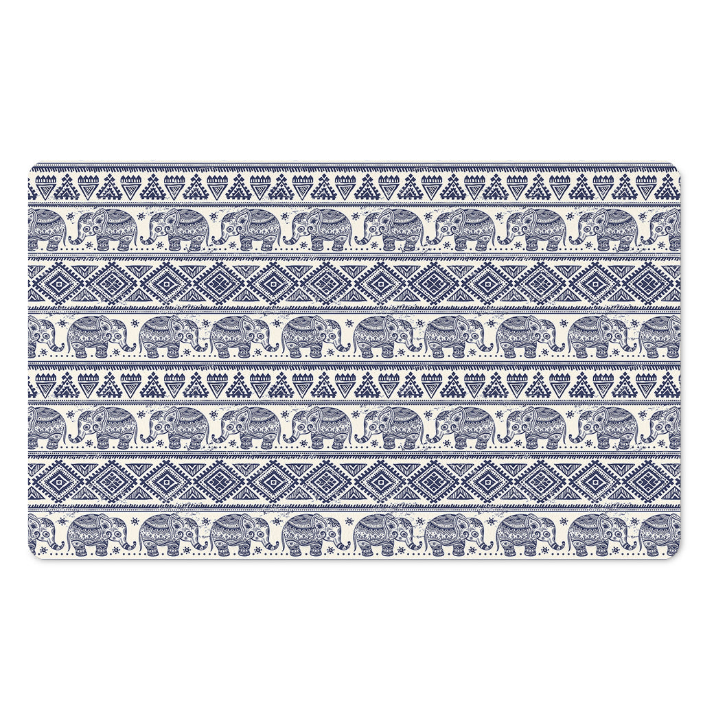 African Tribal Elephant Pattern Print Polyester Doormat
