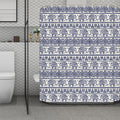 African Tribal Elephant Pattern Print Polyester Shower Curtain