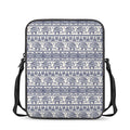 African Tribal Elephant Pattern Print Rectangular Crossbody Bag