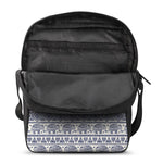 African Tribal Elephant Pattern Print Rectangular Crossbody Bag