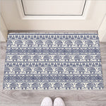 African Tribal Elephant Pattern Print Rubber Doormat