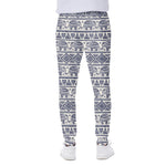 African Tribal Elephant Pattern Print Scuba Joggers