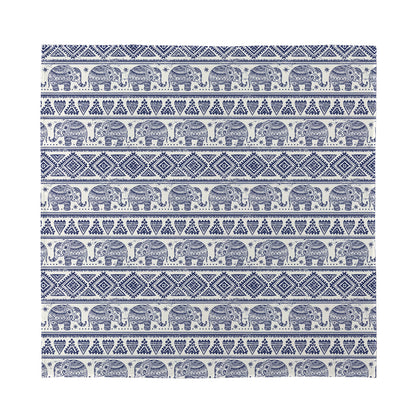 African Tribal Elephant Pattern Print Silk Bandana