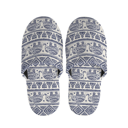 African Tribal Elephant Pattern Print Slippers
