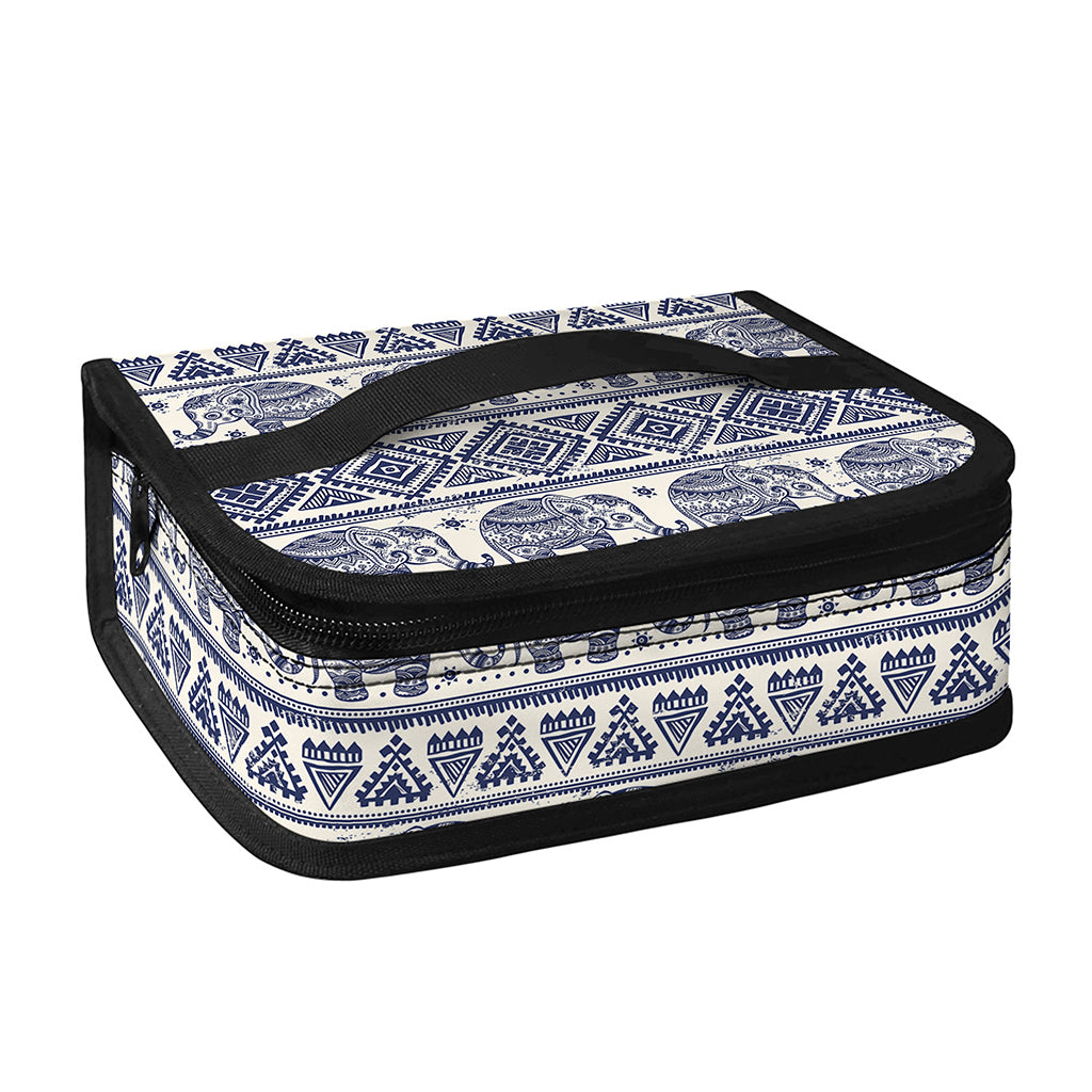 African Tribal Elephant Pattern Print Small Lunch Bag