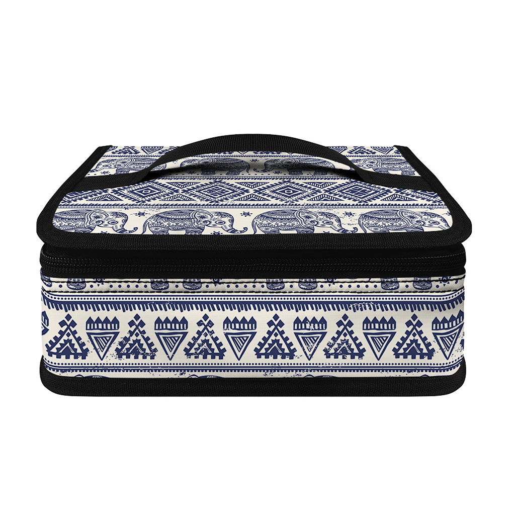 African Tribal Elephant Pattern Print Small Lunch Bag