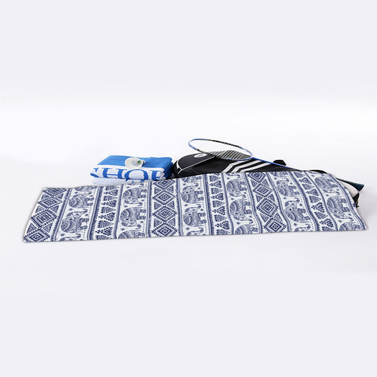 African Tribal Elephant Pattern Print Sports Towel