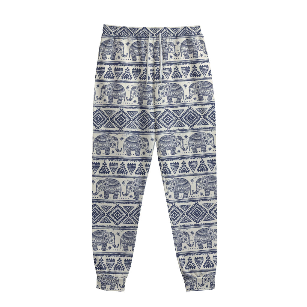 African Tribal Elephant Pattern Print Sweatpants