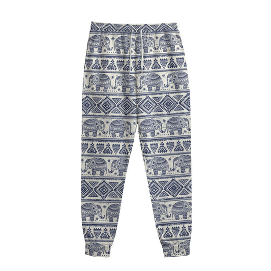 African Tribal Elephant Pattern Print Sweatpants