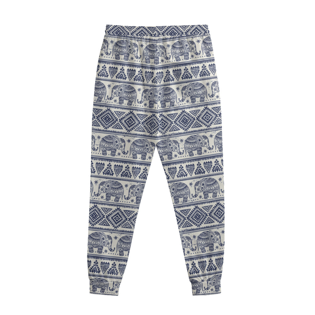 African Tribal Elephant Pattern Print Sweatpants