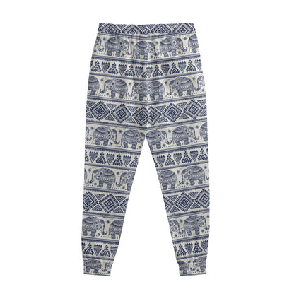 African Tribal Elephant Pattern Print Sweatpants