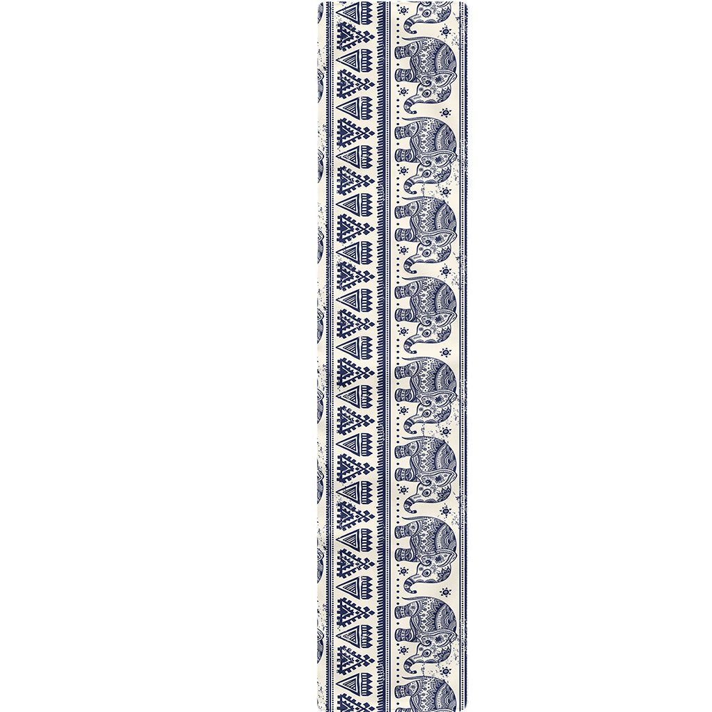 African Tribal Elephant Pattern Print Table Runner