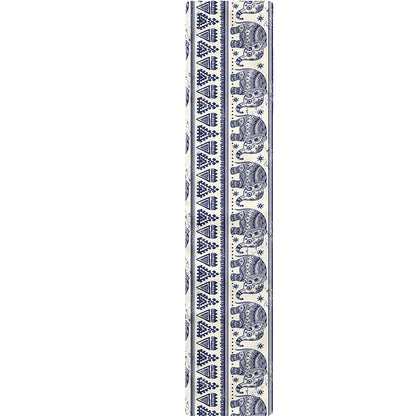 African Tribal Elephant Pattern Print Table Runner