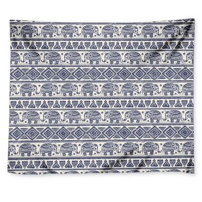 African Tribal Elephant Pattern Print Tapestry
