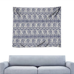 African Tribal Elephant Pattern Print Tapestry
