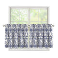 African Tribal Elephant Pattern Print Tier Curtains
