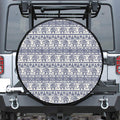 African Tribal Elephant Pattern Print Tire Cover