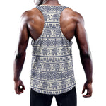 African Tribal Elephant Pattern Print Training Tank Top