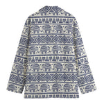 African Tribal Elephant Pattern Print Women's Blazer