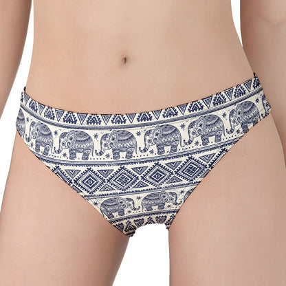 African Tribal Elephant Pattern Print Women's Panties