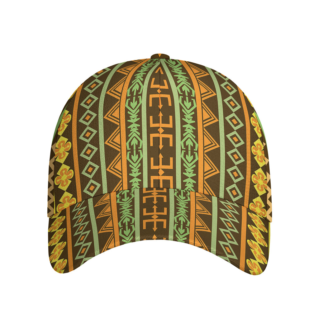 African Tribal Inspired Pattern Print Baseball Cap