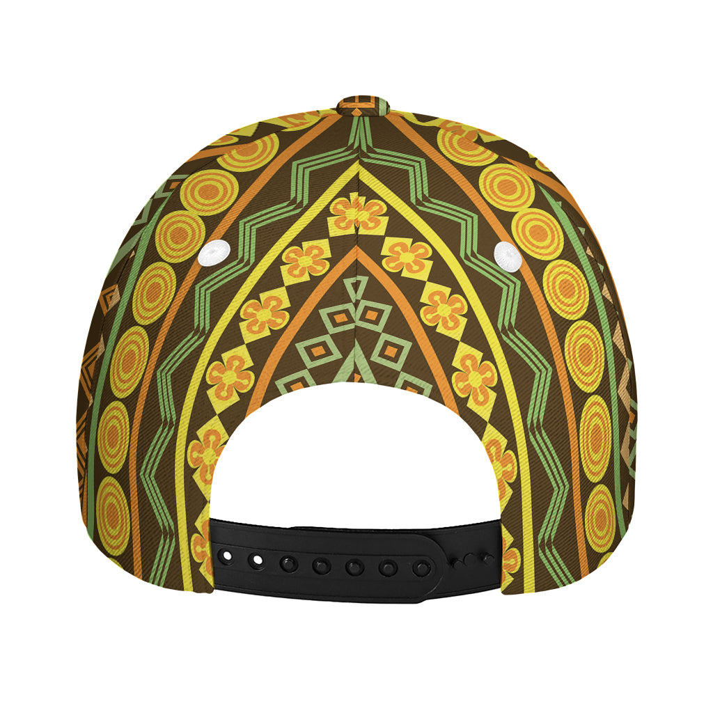 African Tribal Inspired Pattern Print Baseball Cap