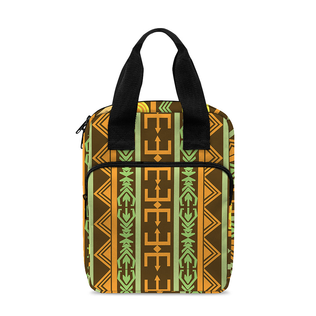 African Tribal Inspired Pattern Print Bible Tote Bag