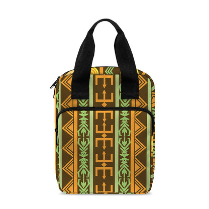 African Tribal Inspired Pattern Print Bible Tote Bag