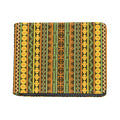 African Tribal Inspired Pattern Print Bifold Wallet