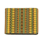 African Tribal Inspired Pattern Print Bifold Wallet