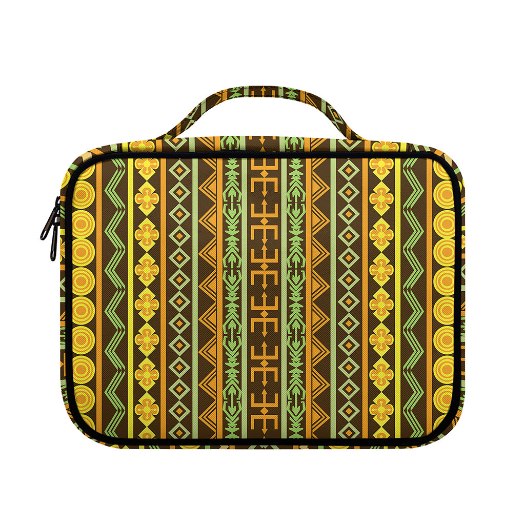 African Tribal Inspired Pattern Print Briefcase Bible Bag