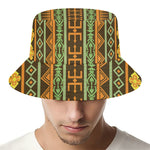 African Tribal Inspired Pattern Print Bucket Hat