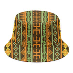 African Tribal Inspired Pattern Print Bucket Hat