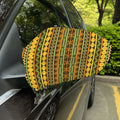 African Tribal Inspired Pattern Print Car Side Mirror Covers