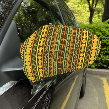 African Tribal Inspired Pattern Print Car Side Mirror Covers