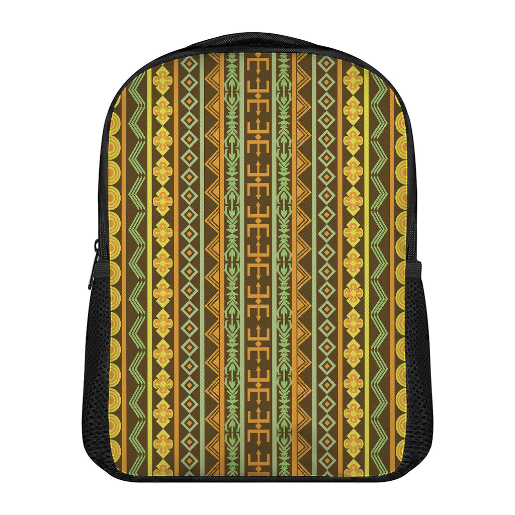 African Tribal Inspired Pattern Print Casual Backpack
