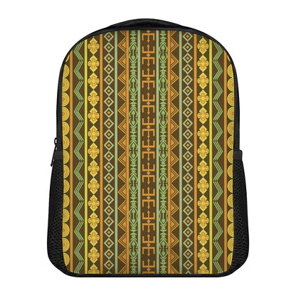 African Tribal Inspired Pattern Print Casual Backpack