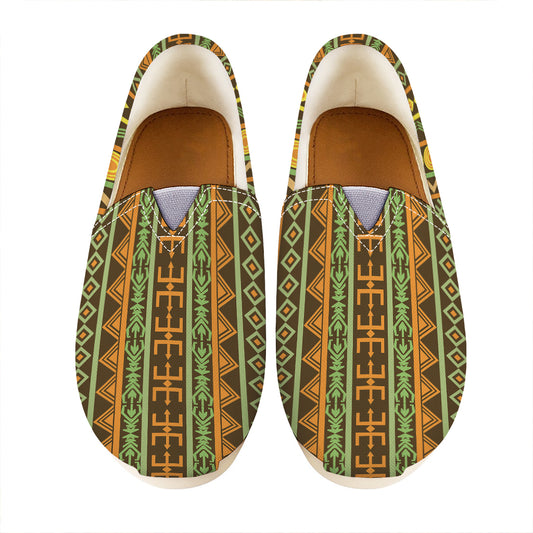 African Tribal Inspired Pattern Print Casual Shoes