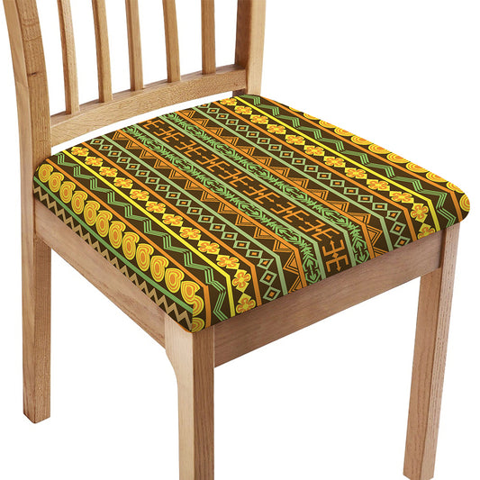 African Tribal Inspired Pattern Print Chair Cushion Cover