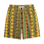 African Tribal Inspired Pattern Print Cotton Shorts