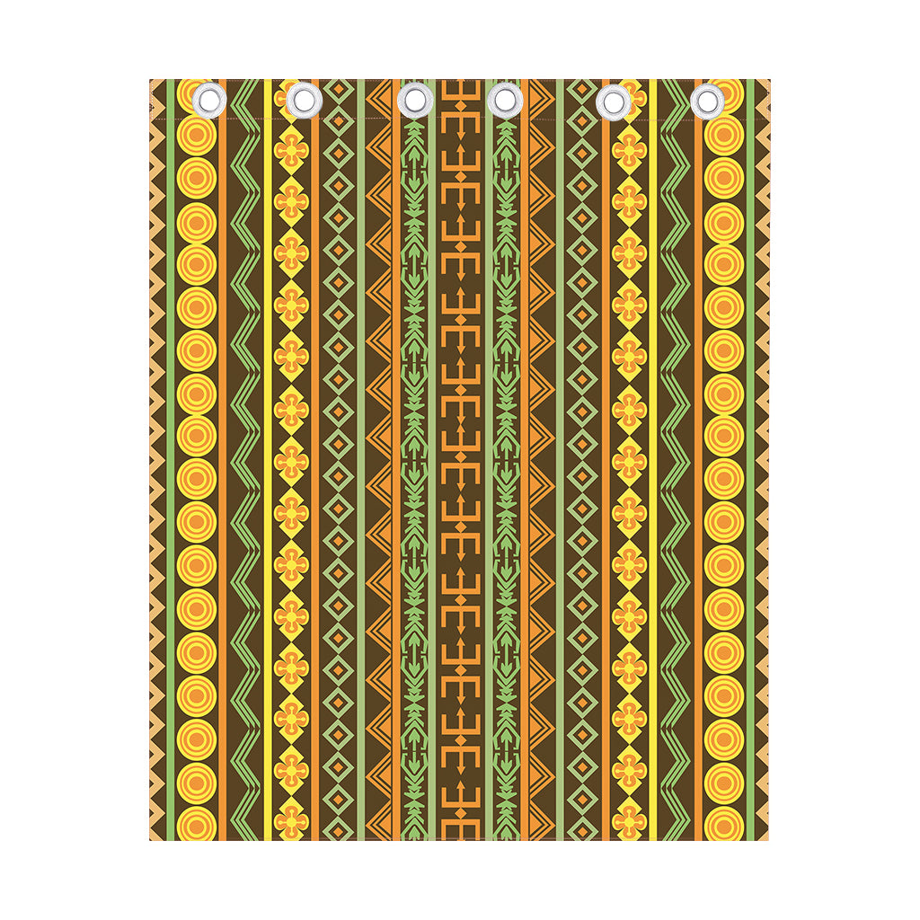 African Tribal Inspired Pattern Print Curtain
