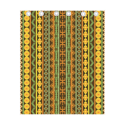 African Tribal Inspired Pattern Print Curtain