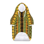 African Tribal Inspired Pattern Print Dog Zip Up Hoodie
