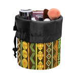 African Tribal Inspired Pattern Print Drawstring Makeup Bag