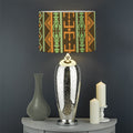 African Tribal Inspired Pattern Print Drum Lamp Shade